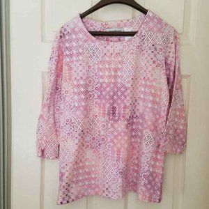 Alfred Dunner 3/4 Sleeve Top